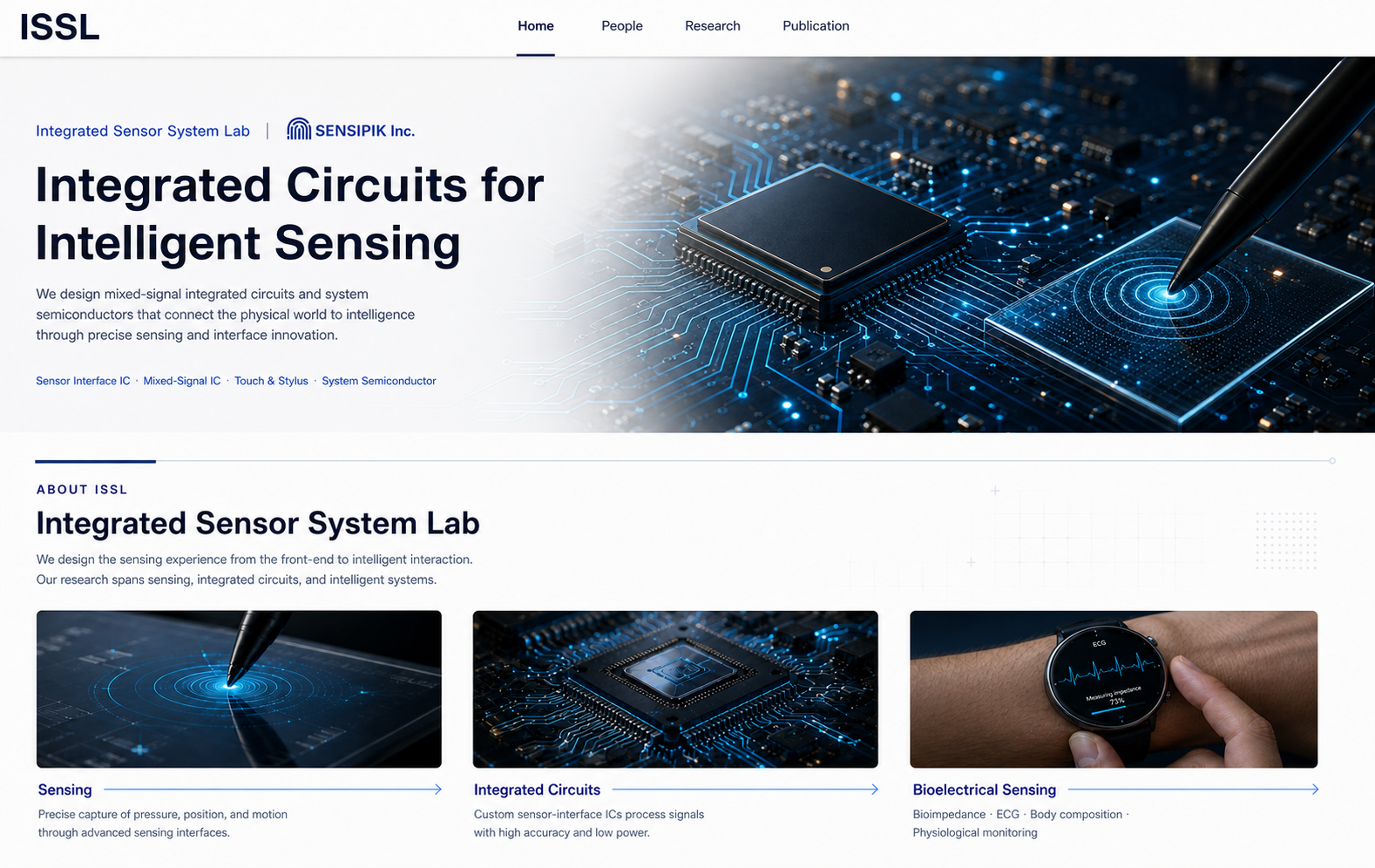 ISSL Home hero and laboratory introduction